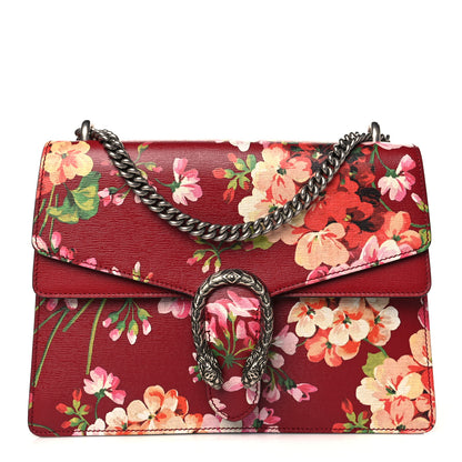 Gucci Calfskin Blooms Print Medium Dionysus Shoulder Bag Romantic Cherry Multicolor 1 of 9