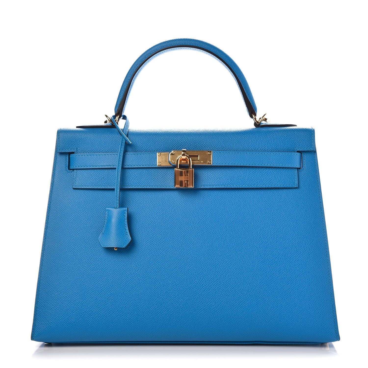Hermes Epsom Kelly Sellier 32 Bleu Zanzibar 1 of 8