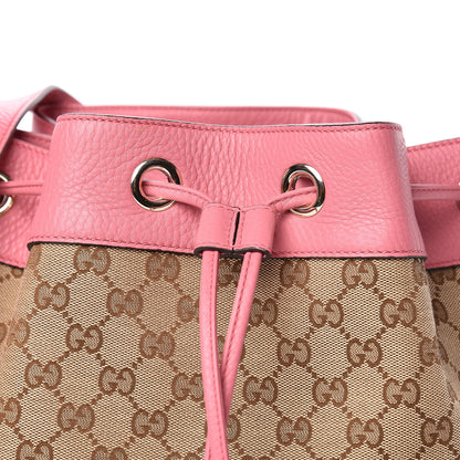 Gucci GG Monogram Calfskin Bucket Bag Pink 10 of 10
