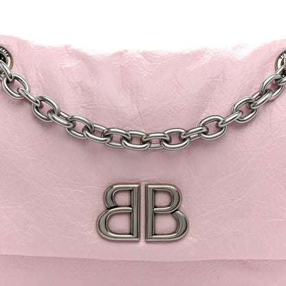 Balenciaga Arena Calfskin Mini Monaco Chain Shoulder Bag Petal Pink 8 of 10