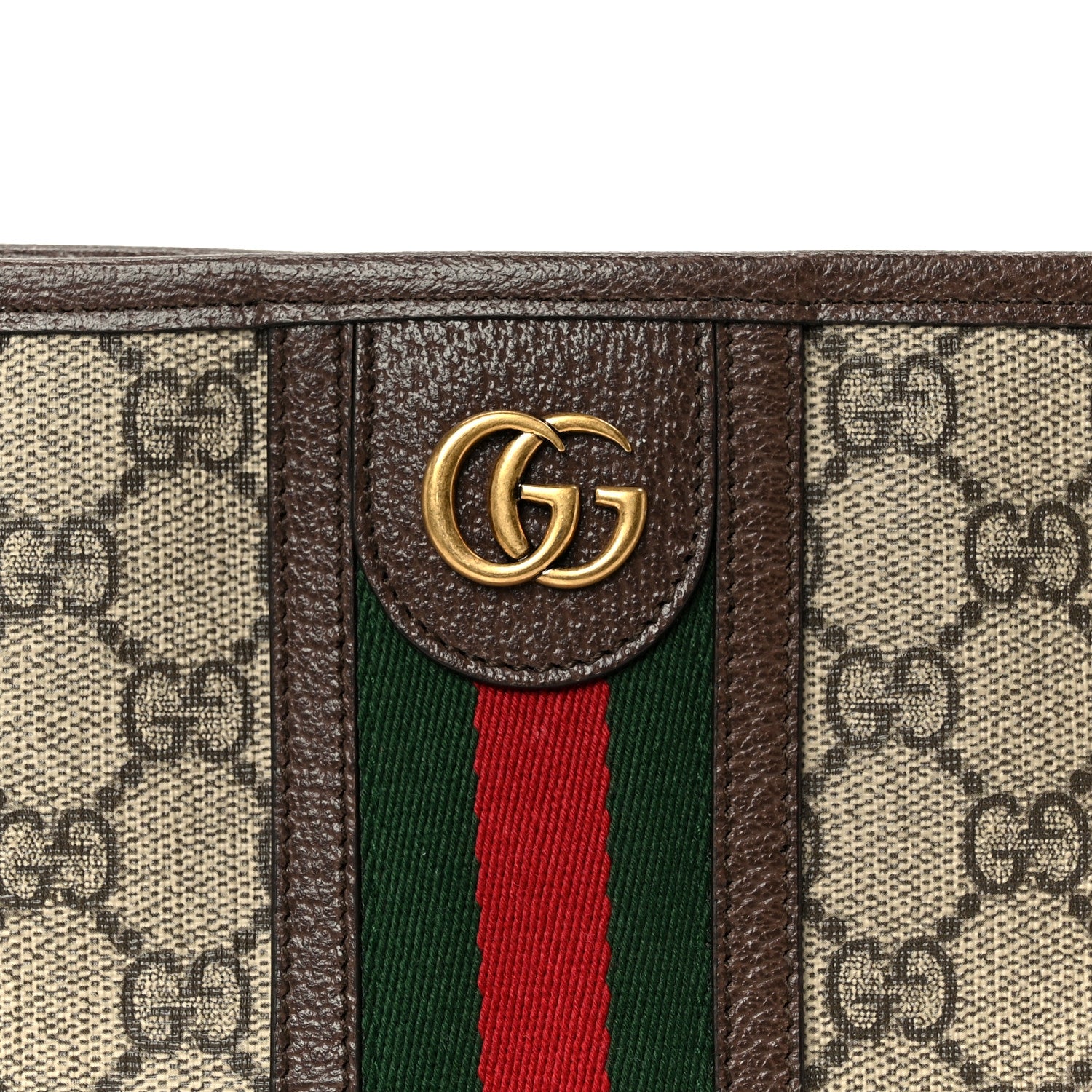 Gucci GG Supreme Monogram Web Ophidia GG Toiletry Case Beige New Acero 8 of 10
