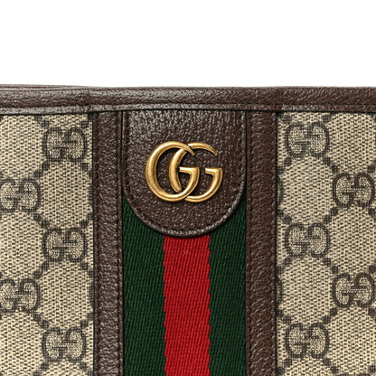 Gucci GG Supreme Monogram Web Ophidia GG Toiletry Case Beige New Acero 8 of 10