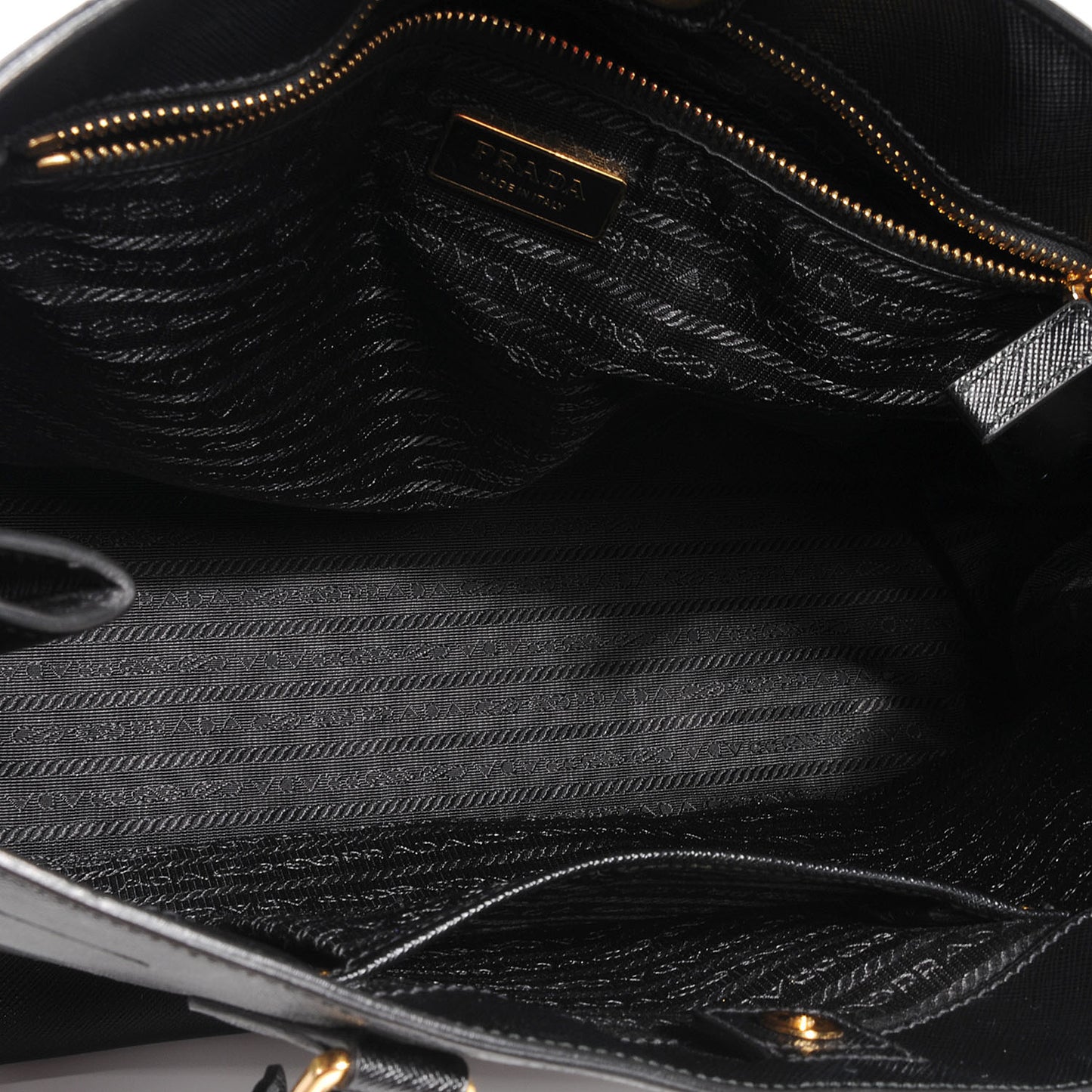 Saffiano Lux Large Tote Nero Black