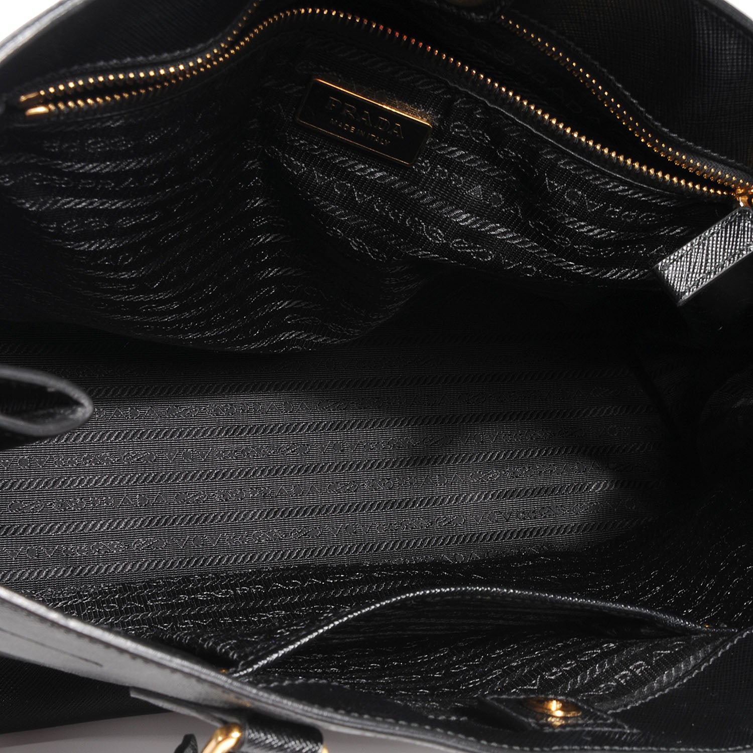 Prada Saffiano Lux Large Tote Nero Black 8 of 11