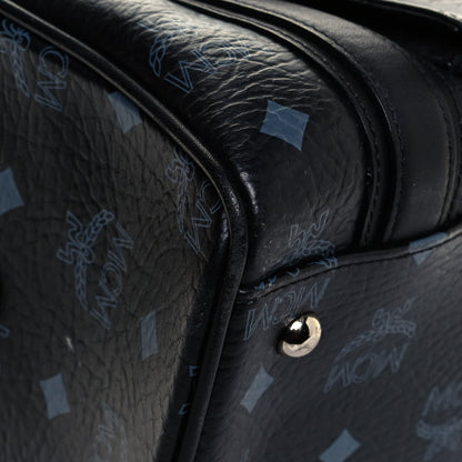 MCM Visetos Small Boston Bag Black 8 of 16