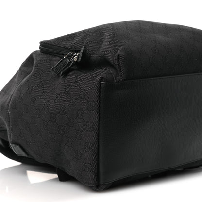 Gucci Denim Monogram Medium Backpack Black 9 of 12