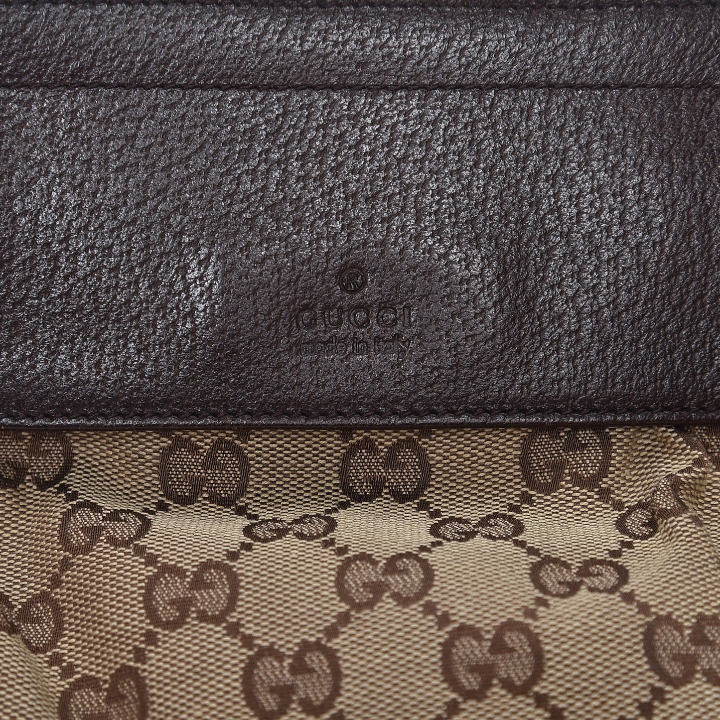 Monogram Web Belt Bag Dark Brown