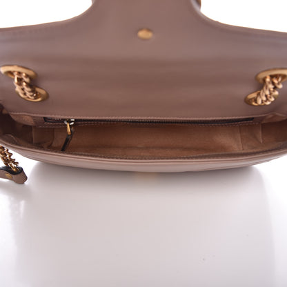 Gucci Calfskin Matelasse Small GG Marmont Shoulder Bag Porcelain Rose 5 of 7