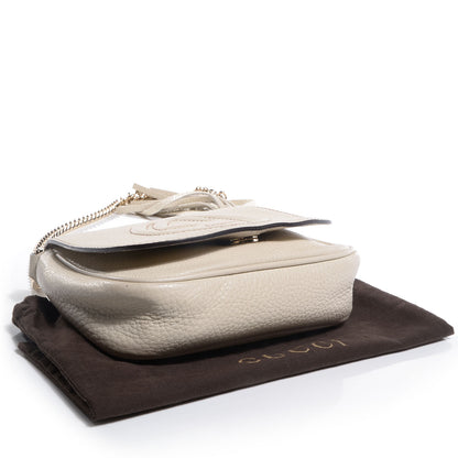 Gucci Pebbled Calfskin Small Soho Flap Crossbody Off White 4 of 7