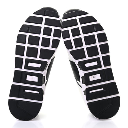 Gucci Calfskin Womens Interlocking G Sneakers 40 Black White 5 of 11