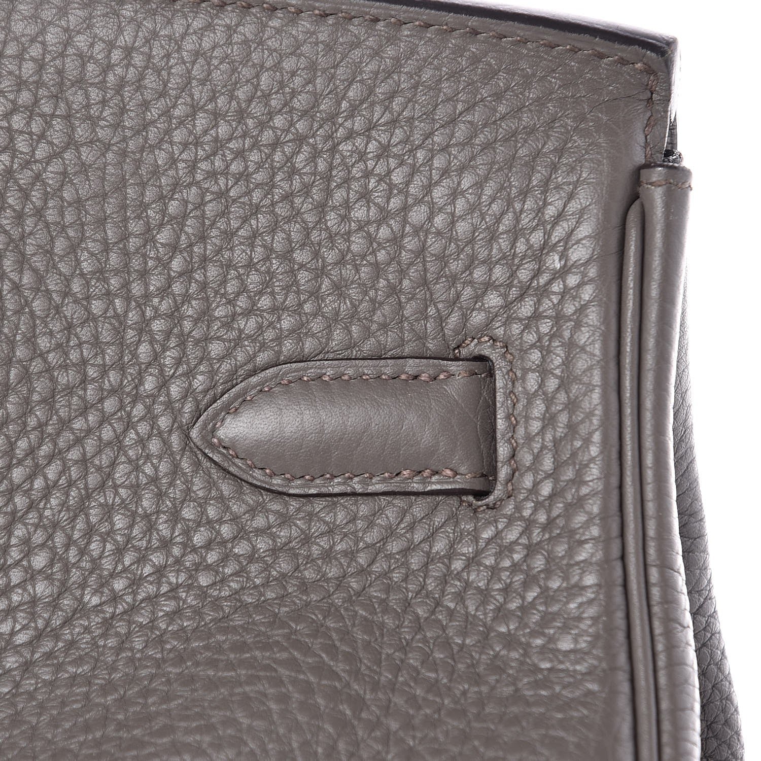 Hermes Taurillon Clemence Birkin 35 Etain 11 of 41