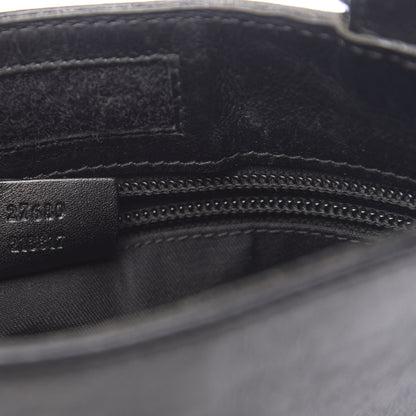 Gucci Guccissima Medium Flat Messenger Bag Black 7 of 14