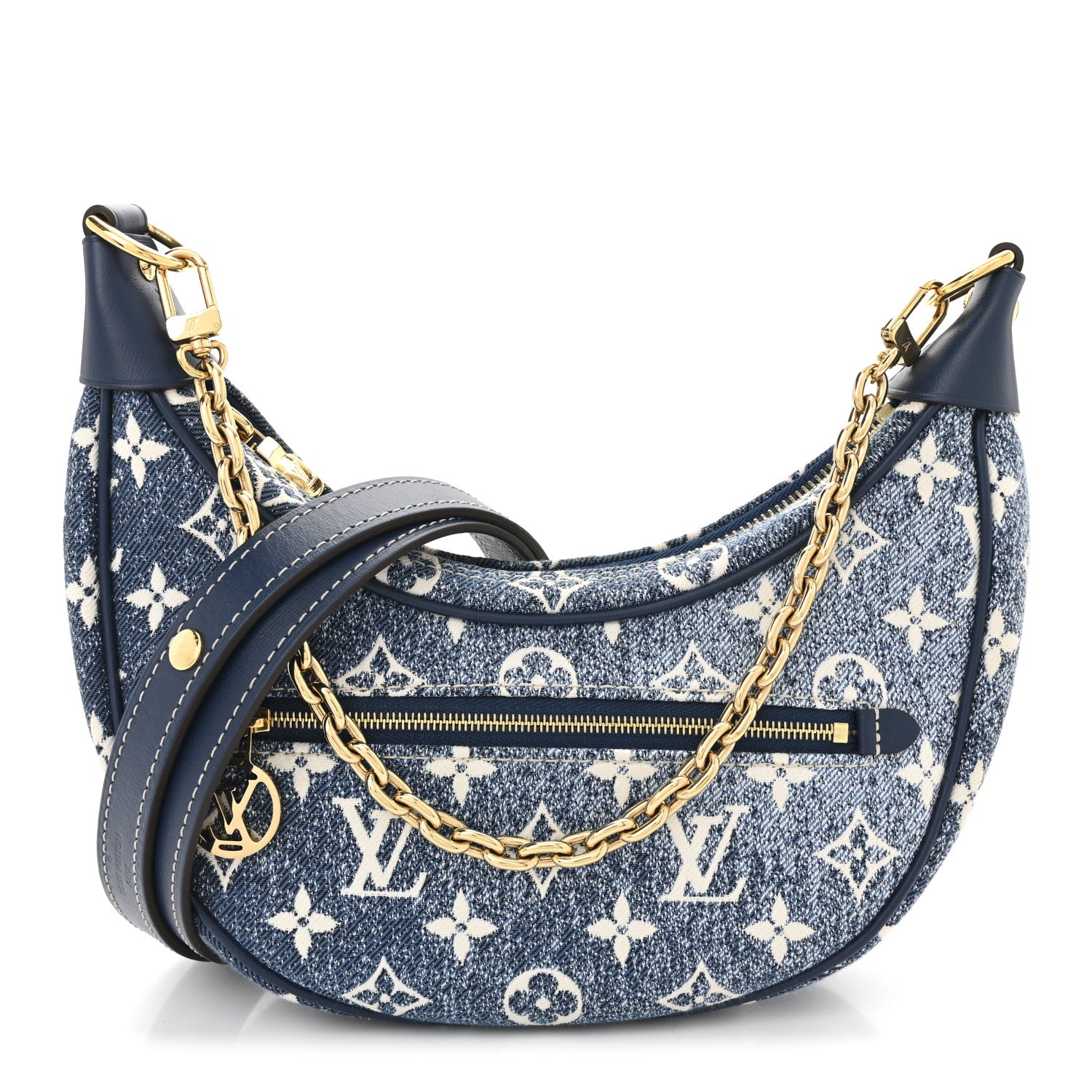 Louis Vuitton Monogram Jacquard Denim Loop Bleu 1 of 9