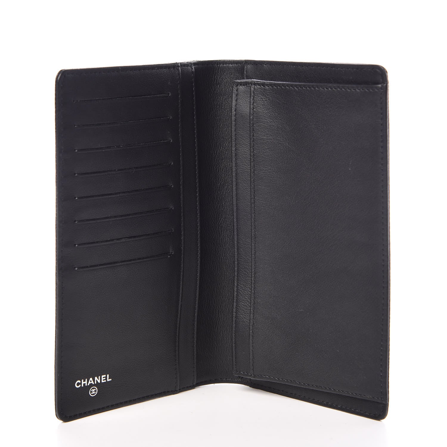 Chanel Caviar Timeless CC Yen Wallet Black 5 of 9