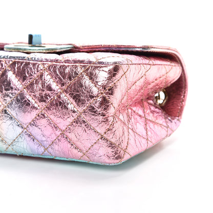 Chanel Metallic Goatskin Quilted Mini 2.55 Reissue Flap Multicolor 9 of 10