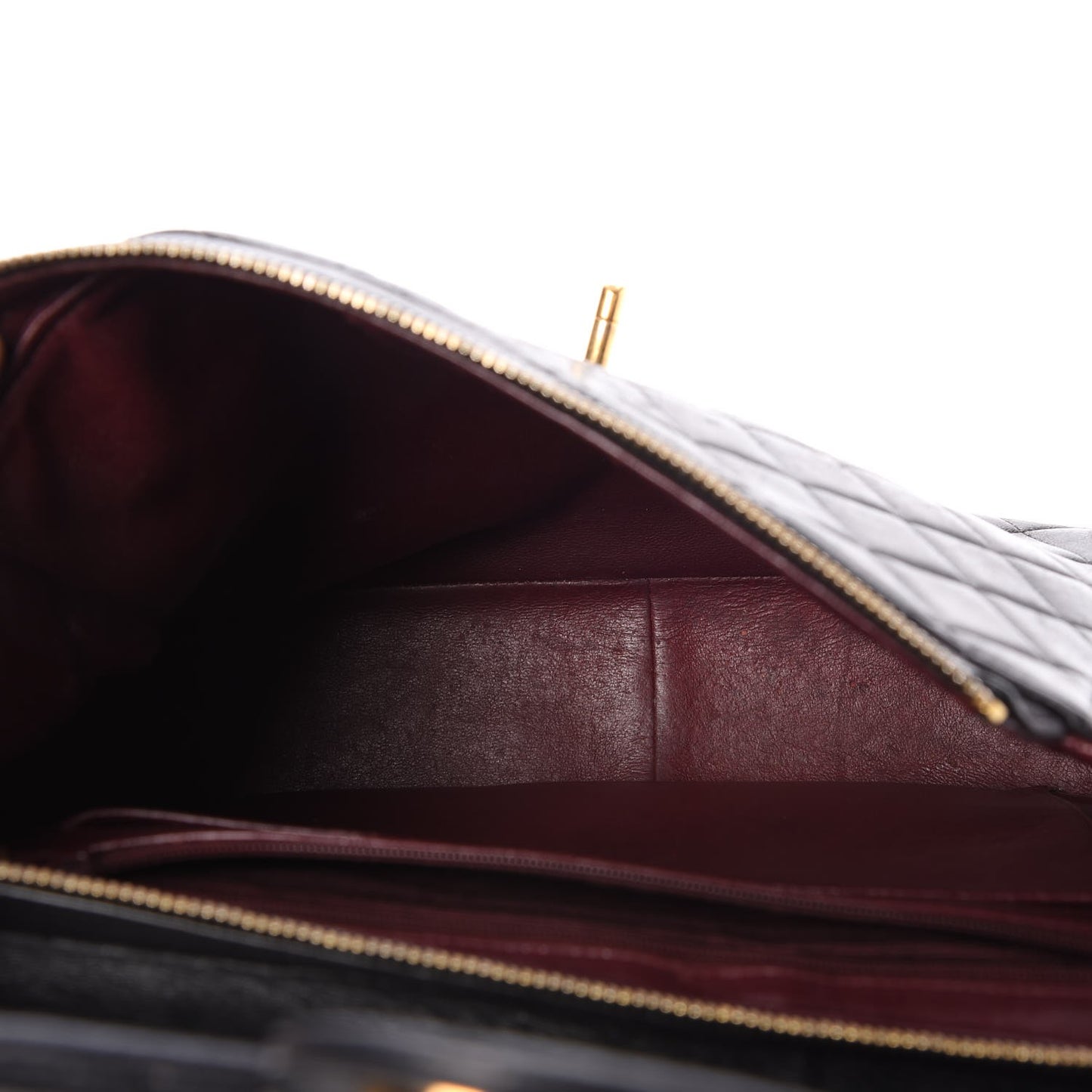 Lambskin Quilted Backpack Black