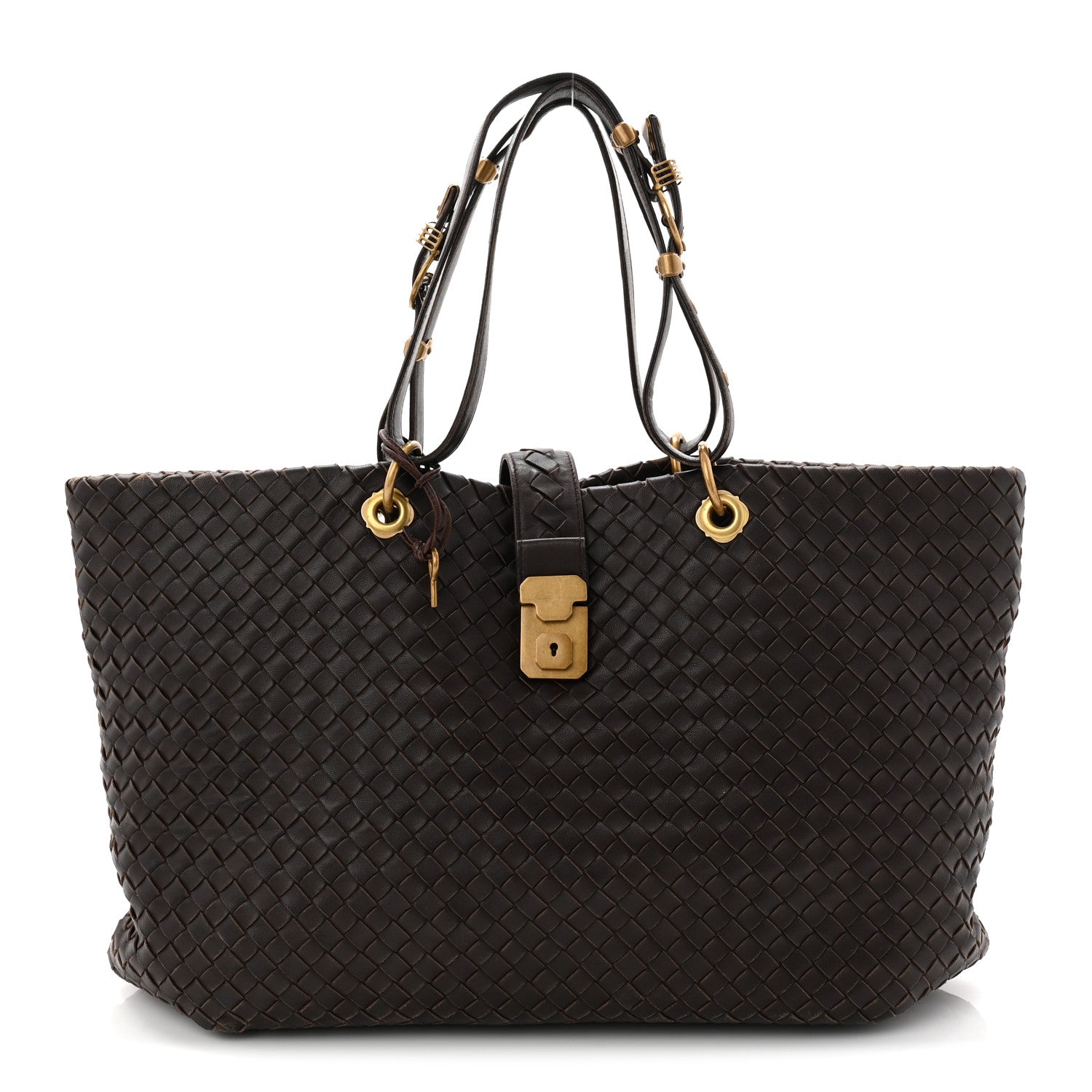 Bottega Veneta Nappa Intrecciato Large Capri Tote Ebano 1 of 10