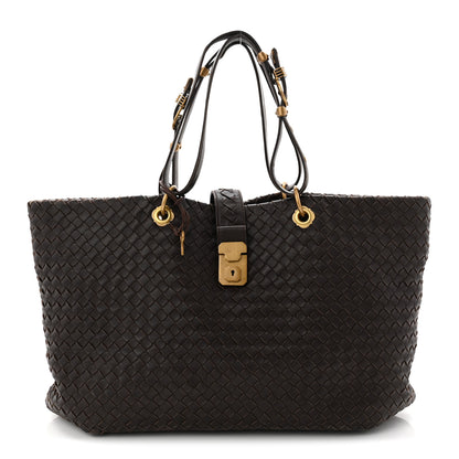 Bottega Veneta Nappa Intrecciato Large Capri Tote Ebano 1 of 10