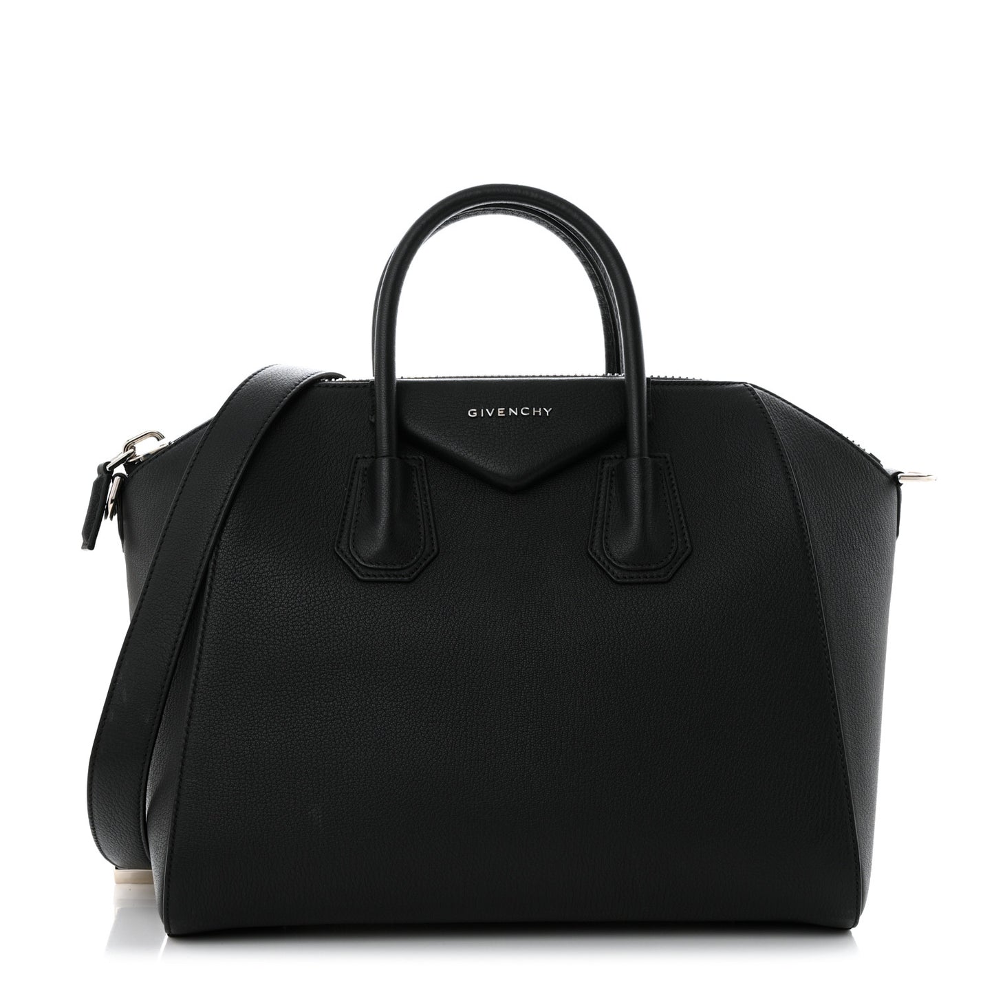 Sugar Goatskin Medium Antigona Black