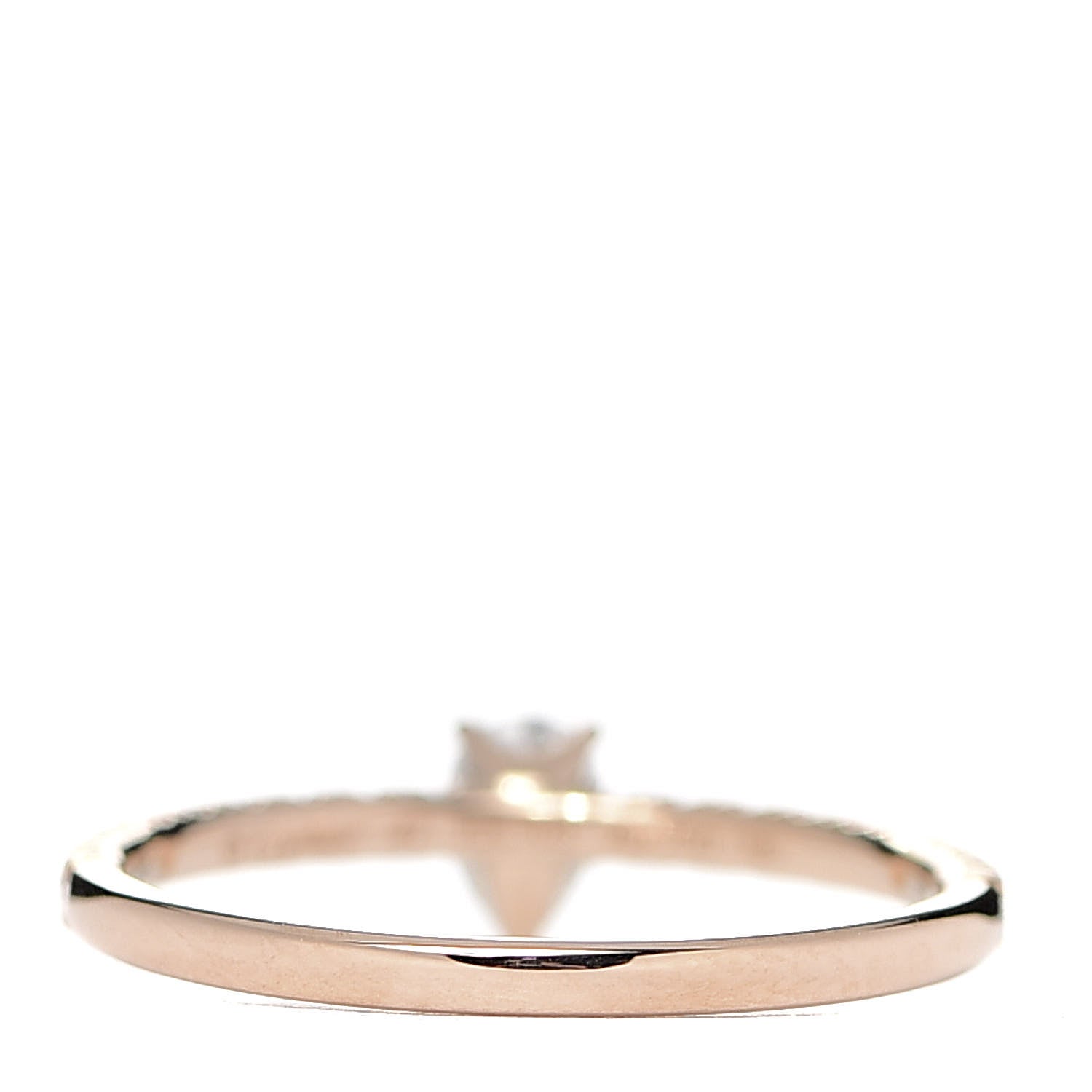 Cartier 18K Pink Gold Diamond Etincelle De Cartier Pear Cut Engagement Ring 47 4 4 of 6