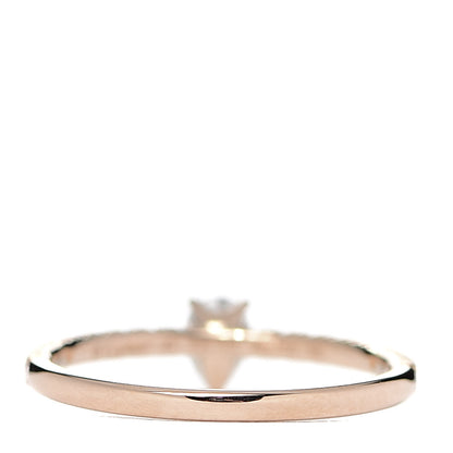 Cartier 18K Pink Gold Diamond Etincelle De Cartier Pear Cut Engagement Ring 47 4 4 of 6
