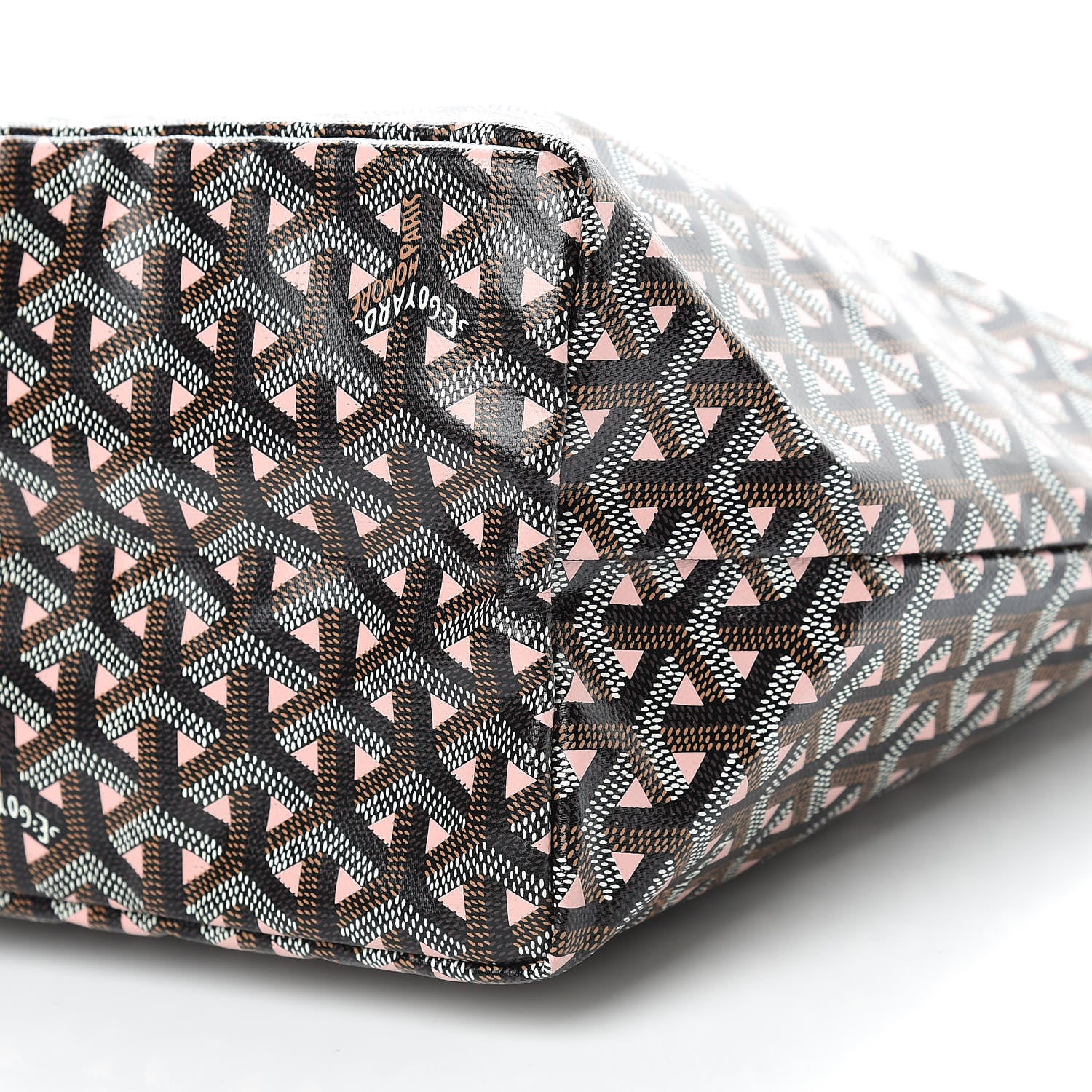 Goyard Goyardine Saint Louis Claire Voie PM Black Pink 11 of 11