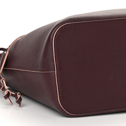 Louis Vuitton Calfskin Lockme Bucket Prune 8 of 9