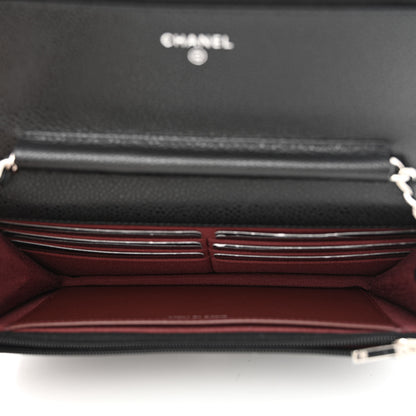 Chanel Caviar Quilted Wallet On Chain WOC Black 5 of 12