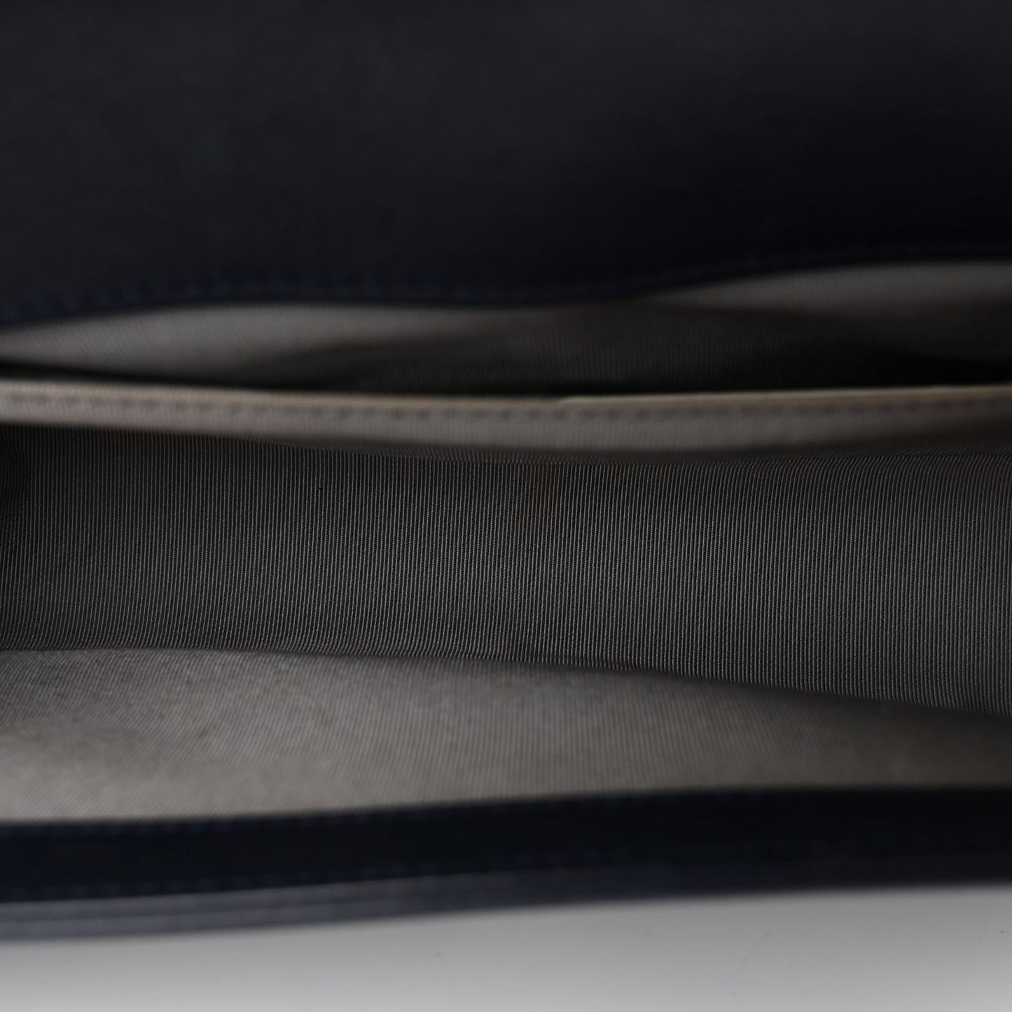 Calfskin Chevron Medium Boy Flap Navy
