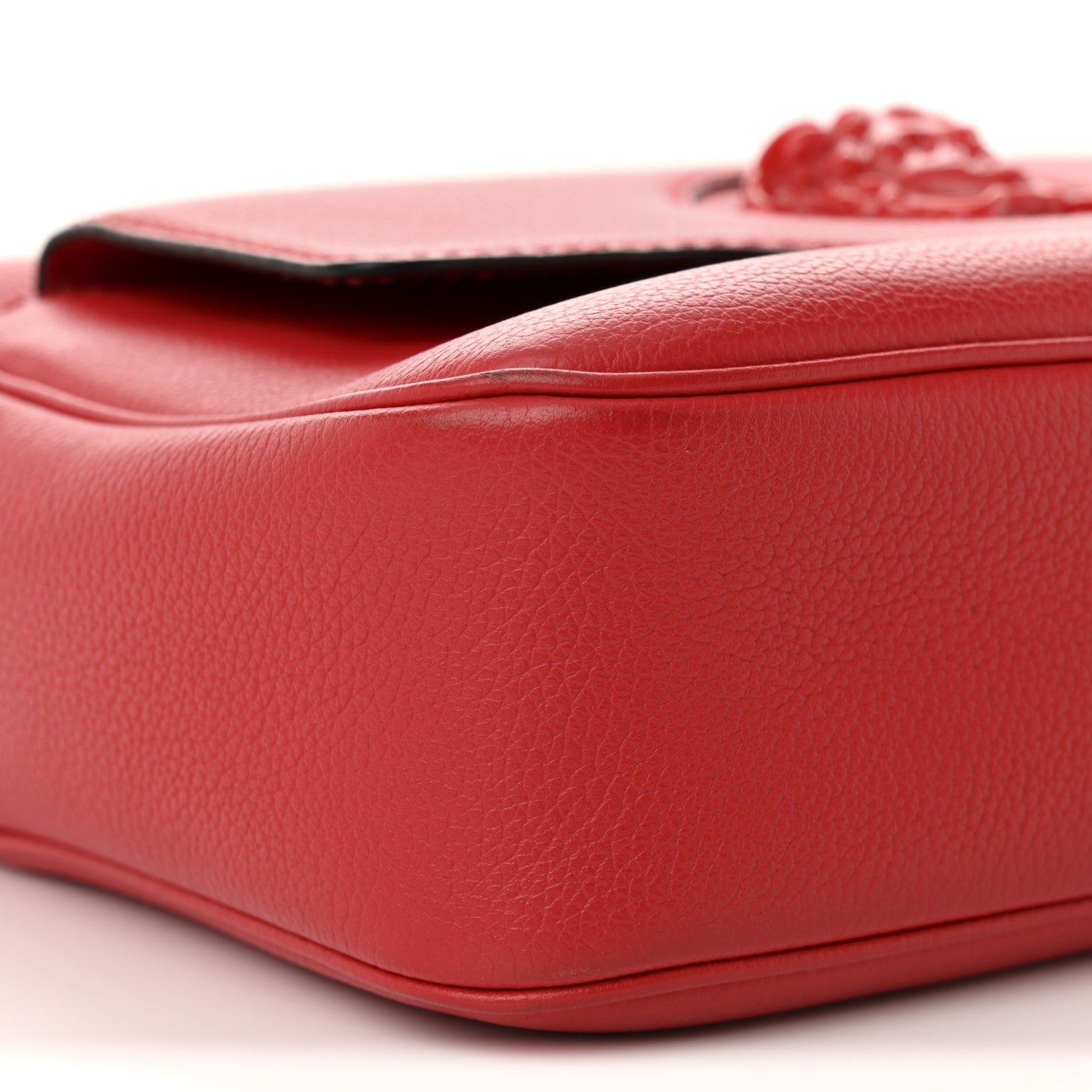Versace Grained Calfskin Medusa Camera Bag Red 8 of 9