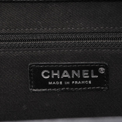 Chanel Caviar Quilted CC Large Clutch Black 6 of 9