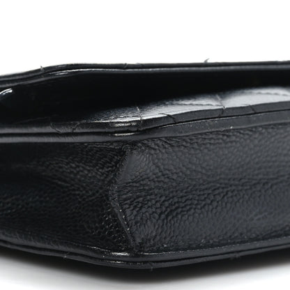 Chanel Caviar Quilted Wallet on Chain WOC Black 9 of 10