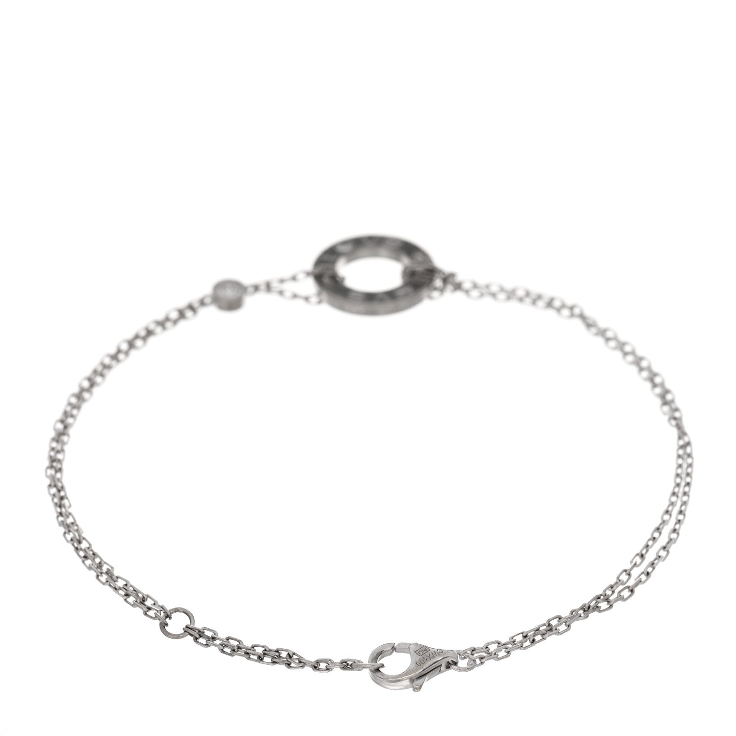 Cartier 18K White Gold Diamond LOVE Bracelet 2 of 3