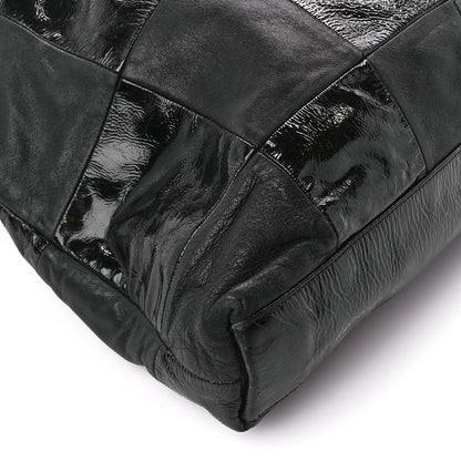 Chanel Patent Patchwork Brooklyn Tote Black 10 of 11