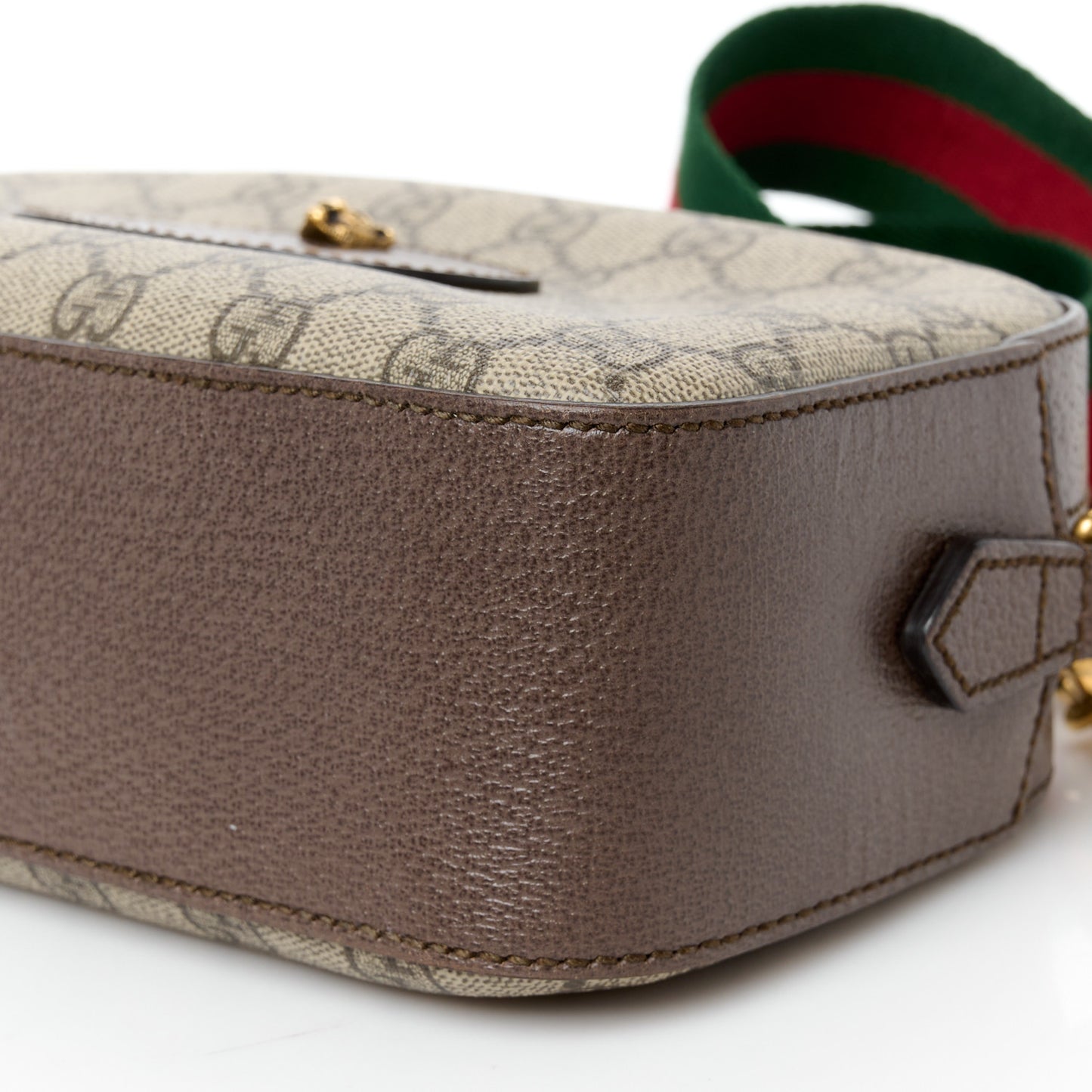 GG Supreme Monogram Web Neo Vintage Shoulder Bag Beige New Acero Crop