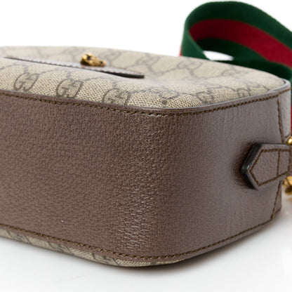 Gucci GG Supreme Monogram Web Neo Vintage Shoulder Bag Beige New Acero Crop 11 of 12