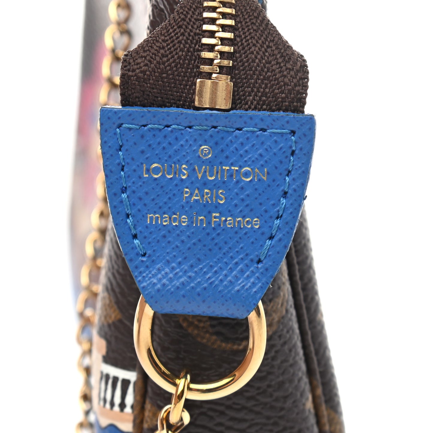 Monogram 2019 Christmas Animation Mini Venice Pochette Accessories Blue