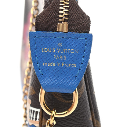 Louis Vuitton Monogram 2019 Christmas Animation Mini Venice Pochette Accessories Blue 6 of 7