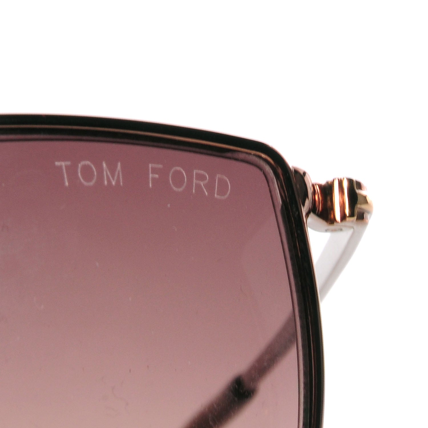 Tom Ford Evelyn TF251 Cat Eye Sunglasses Rose Gold 7 of 7