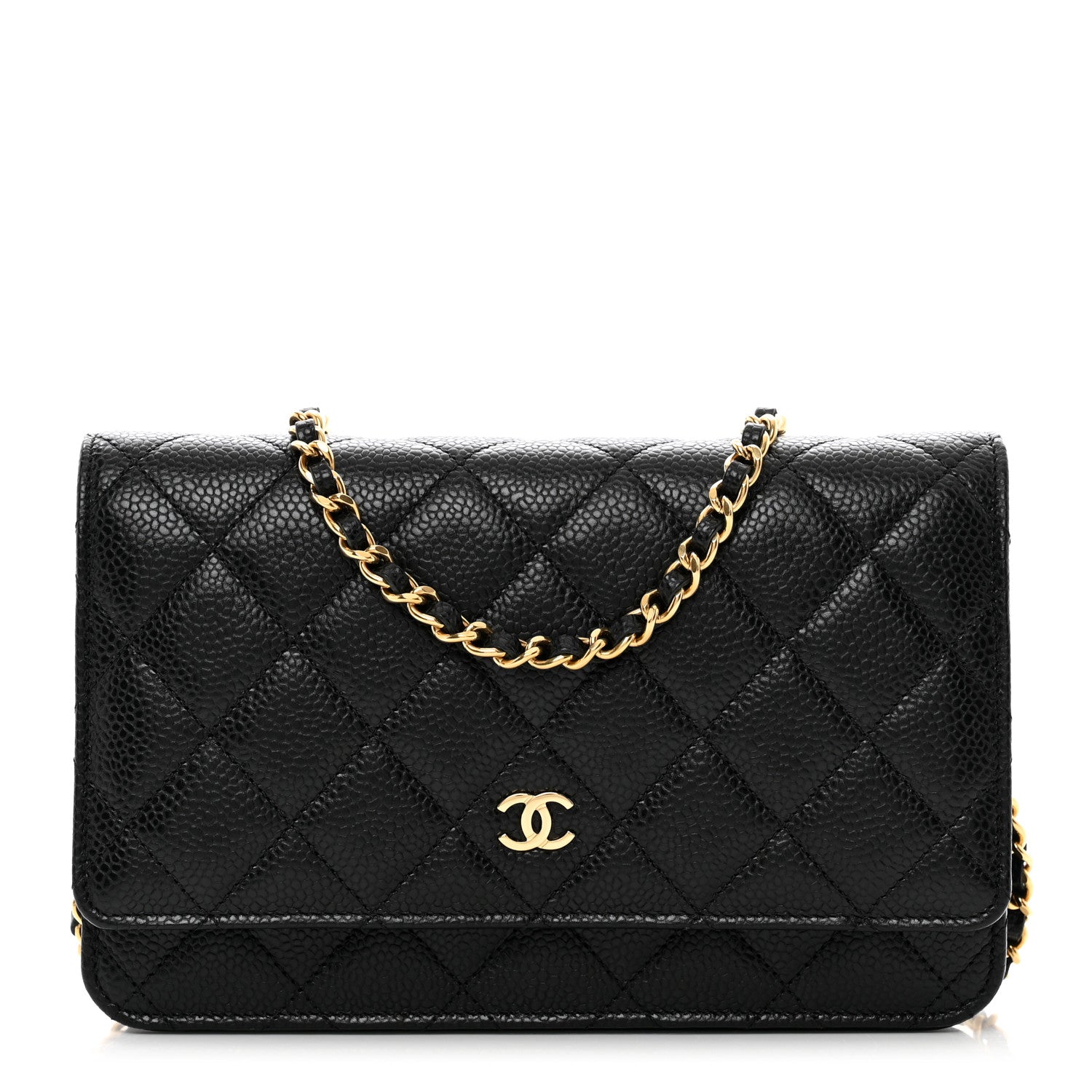Chanel Caviar Quilted Wallet on Chain WOC Black 1 of 11