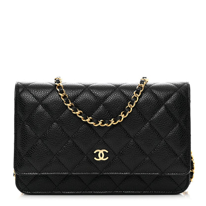 Chanel Caviar Quilted Wallet on Chain WOC Black 1 of 11