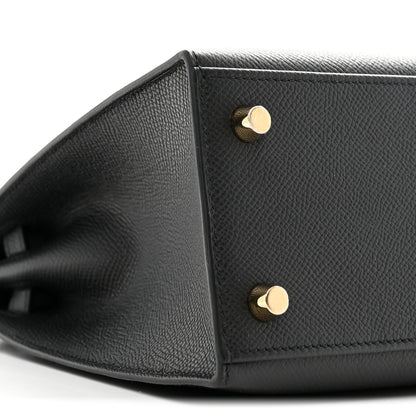 Hermes Epsom Kelly Sellier 25 Black 8 of 10
