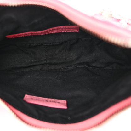Balenciaga Extra Supple Calfskin Crystal Crocodile Embossed Le Cagole Shoulder Bag XS Sweet Pink 6 of 10