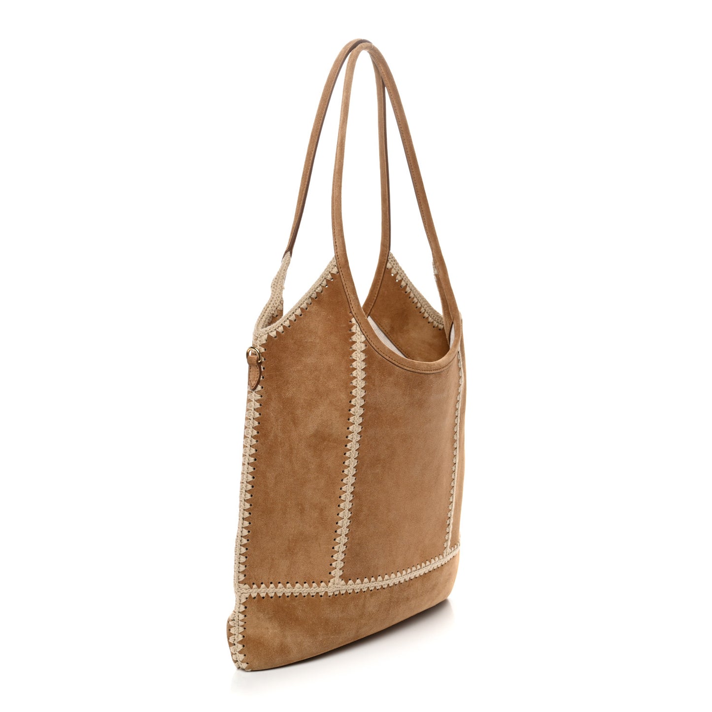 Camoscio Crochet Ivy Tote Cannella