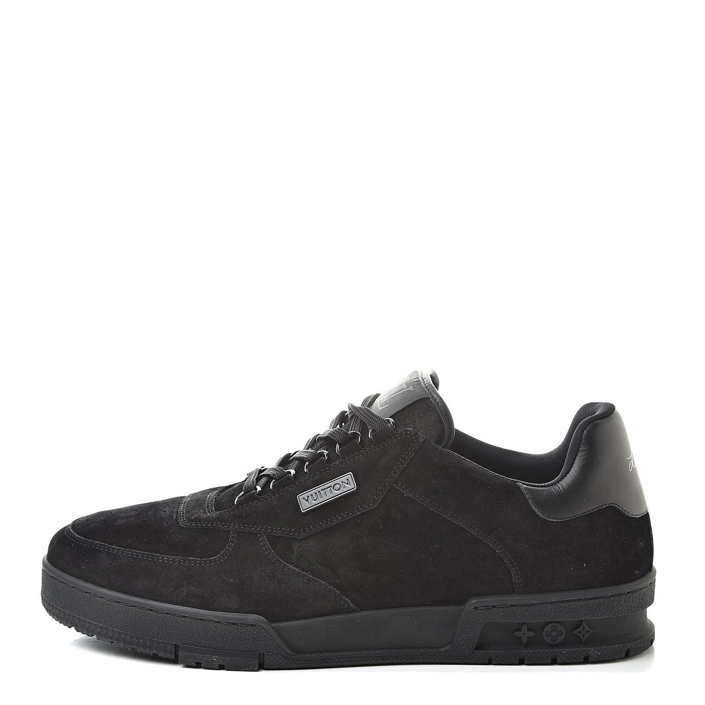 Suede Uniform Sneakers 9.5 Black
