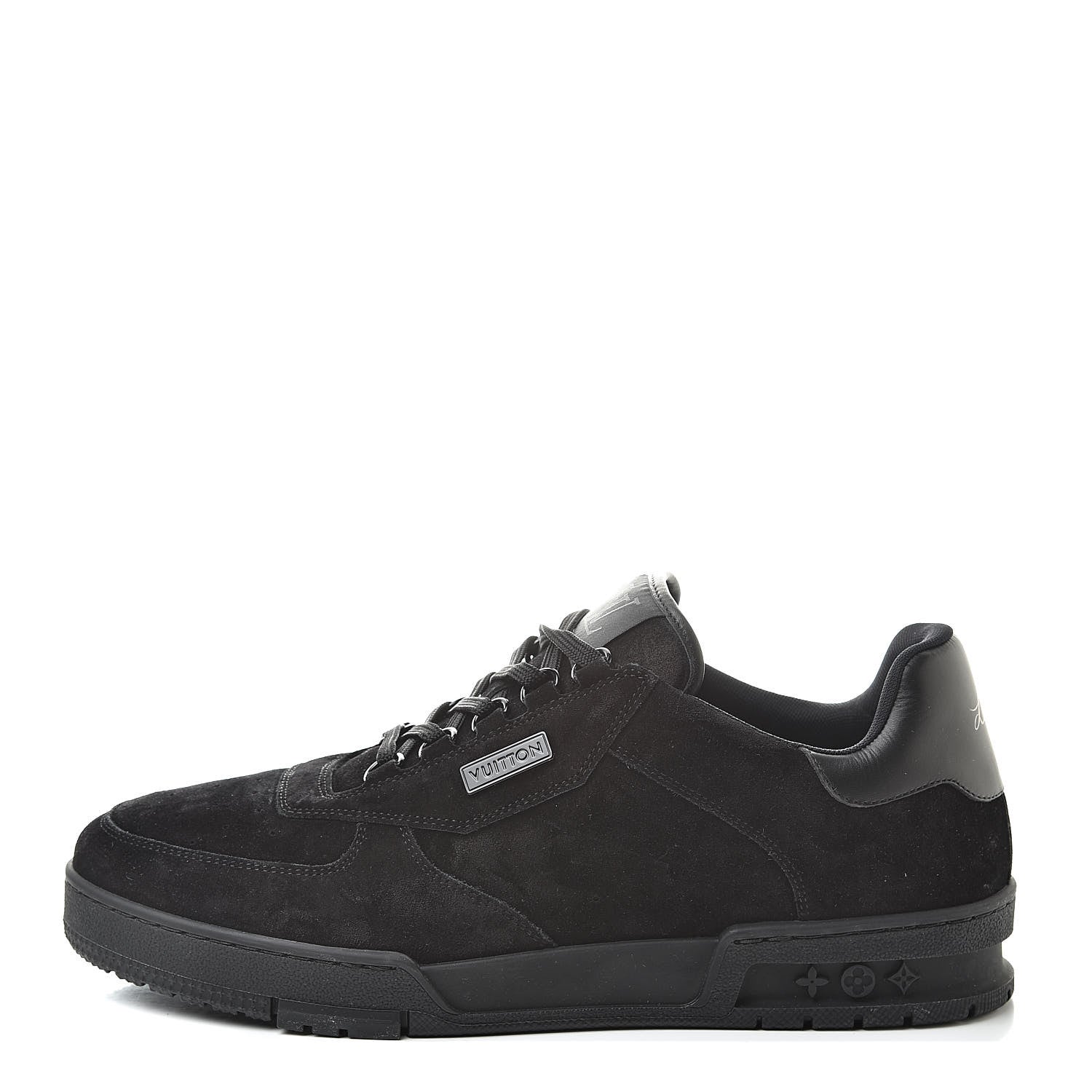 Louis Vuitton Suede Uniform Sneakers 9.5 Black 1 of 10