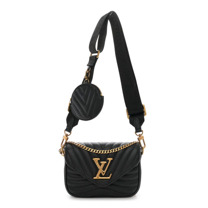 Louis Vuitton Calfskin New Wave Multi Pochette Black 1 of 9