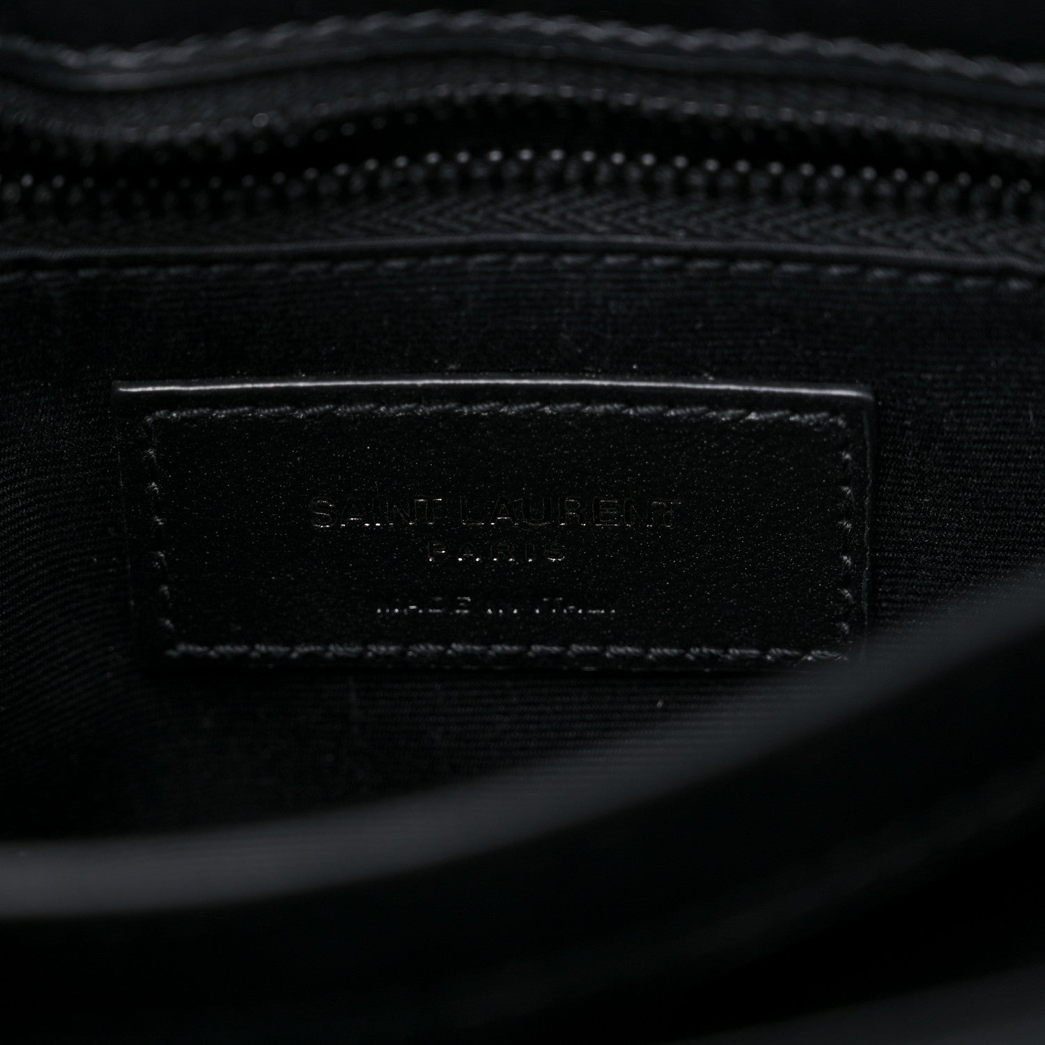 Saint Laurent Calfskin Y Quilted Monogram Monochrome Toy Loulou Crossbody Bag Black 7 of 10