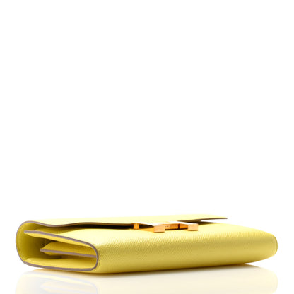 Hermes Epsom Constance Long Wallet Lime 4 of 16