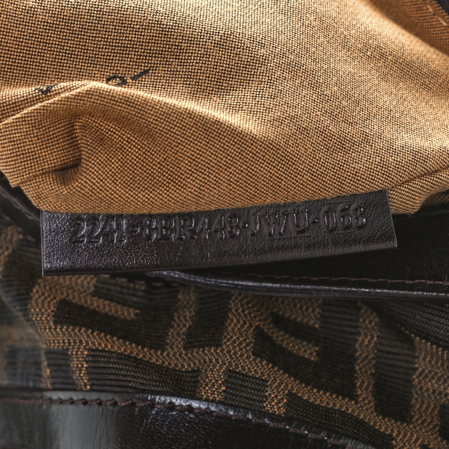 Fendi Zucca Cuoio Lucido Chef Hobo Tobacco Moro 7 of 10